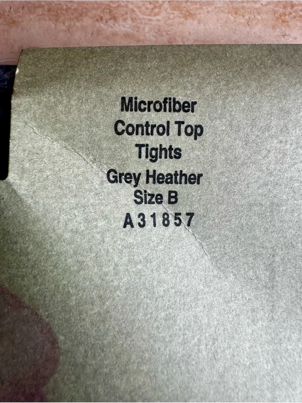 Vntg Legacy Leg wear 5 pair Assorted colors Control Top Tights Size B NOS
